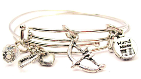 bow and arrow bracelet, bow and arrow bracelet, archery bracelet, archery bangle