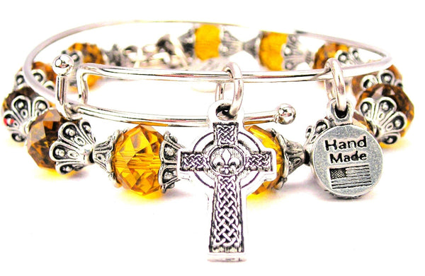 Celtic Cross With Fleur De Lis Center 2 Piece Collection