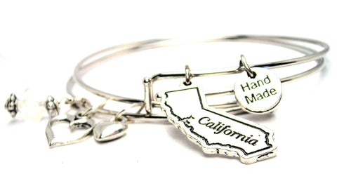 California bracelet, California bangles, California state bracelet, state of California bracelet