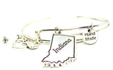 Indiana bracelet, Indiana bracelet, Indiana jewelry, state of Indiana bracelet, Indiana state bracelet