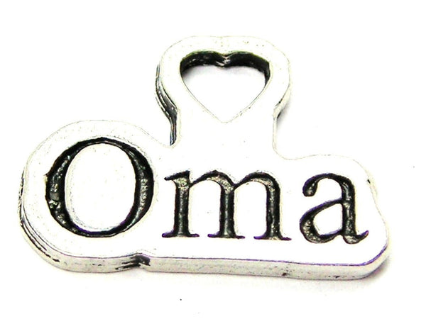 Oma Genuine American Pewter Charm