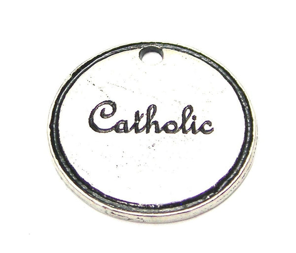 Catholic Circle Genuine American Pewter Charm