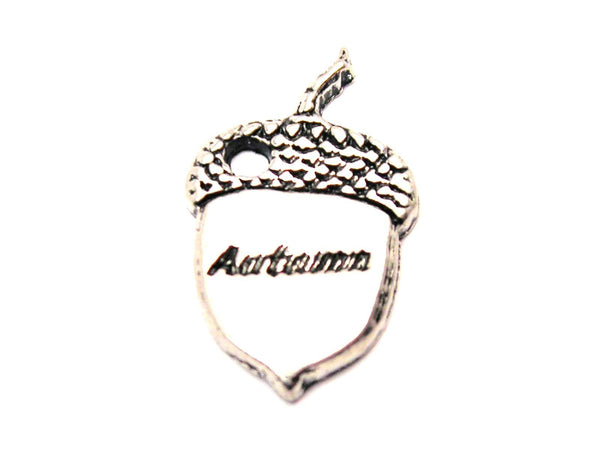 Autumn Acorn Genuine American Pewter Charm