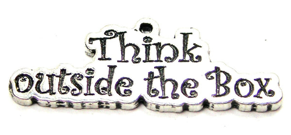 Think Outside The Box Genuine American Pewter Charm