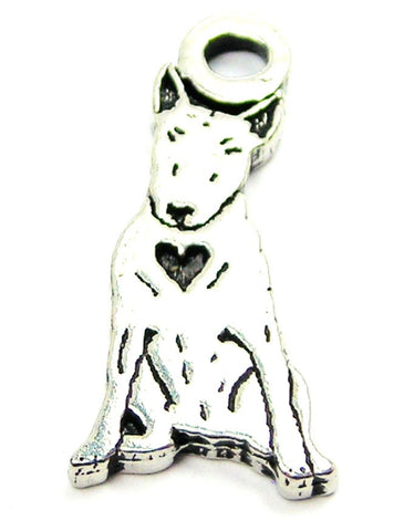 Sitting Bull Terrier Genuine American Pewter Charm