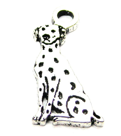 Sitting Dalmatian Genuine American Pewter Charm