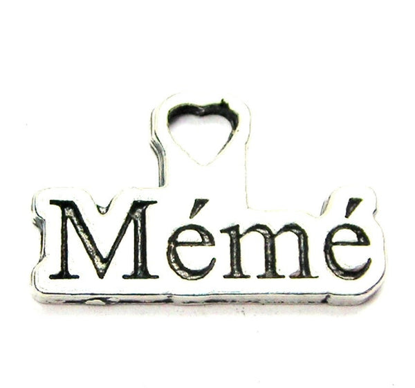 Meme Genuine American Pewter Charm