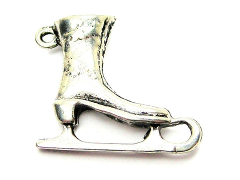 Ice Skate Genuine American Pewter Charm