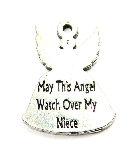 May This Angel Watch Over My Niece Genuine American Pewter Charm