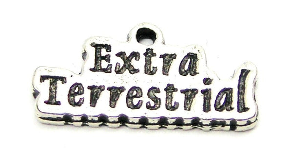 Extra Terrestrial Genuine American Pewter Charm