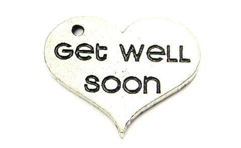 Get Well Soon Genuine American Pewter Charm