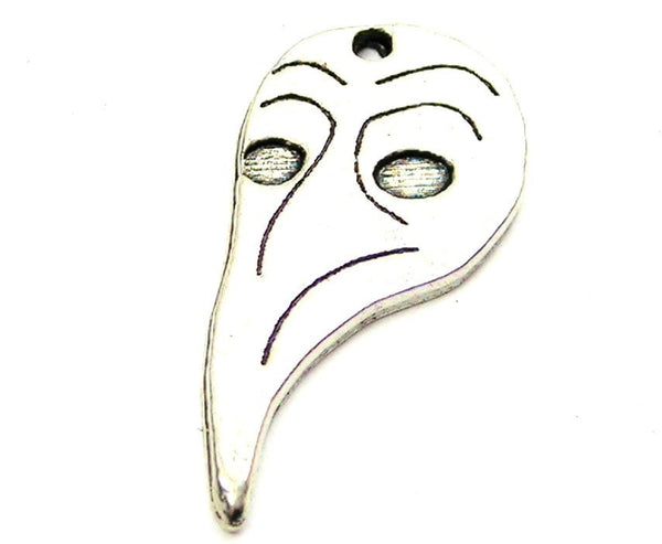 Medieval Plague Mask Genuine American Pewter Charm