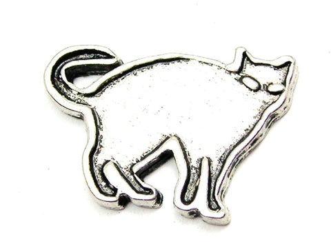 Cat Silhouette Genuine American Pewter Charm