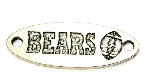 Bears - 2 Hole Connector Genuine American Pewter Charm