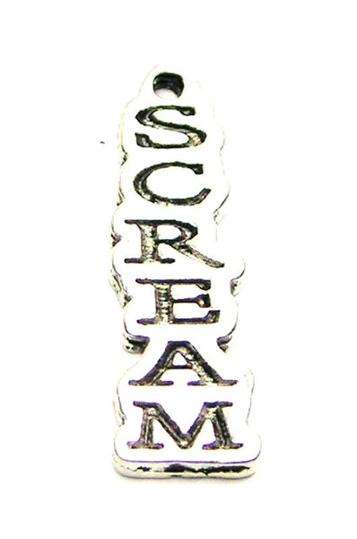 Scream Genuine American Pewter Charm