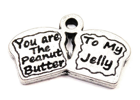 You Are The Peanut Butter To My Jelly Genuine American Pewter Charm