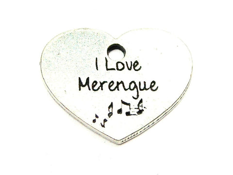 I Love Merengue Genuine American Pewter Charm