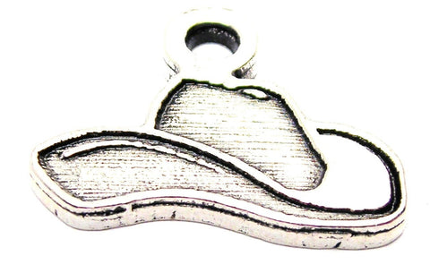 Engraved Cowboy Hat Genuine American Pewter Charm