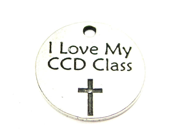 I Love My CCD Class Genuine American Pewter Charm