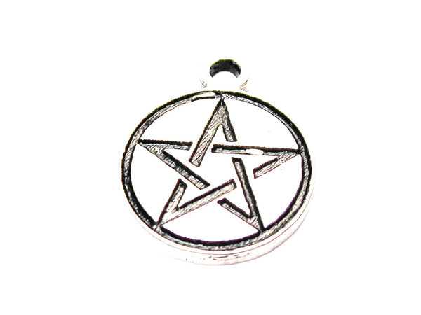 Pentacle Symbol Genuine American Pewter Charm