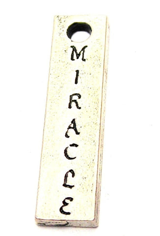 Miracle Long Tab Genuine American Pewter Charm