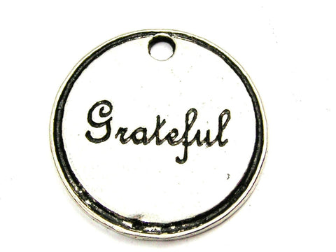 Grateful Genuine American Pewter Charm