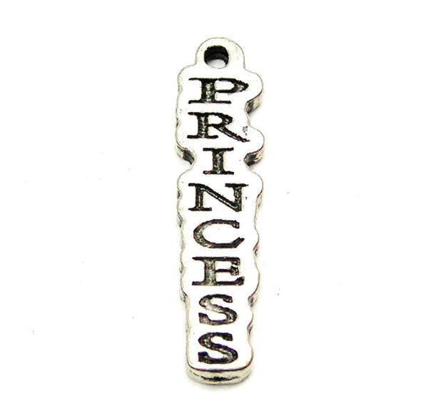 Princess Letters Going Down Genuine American Pewter Charm