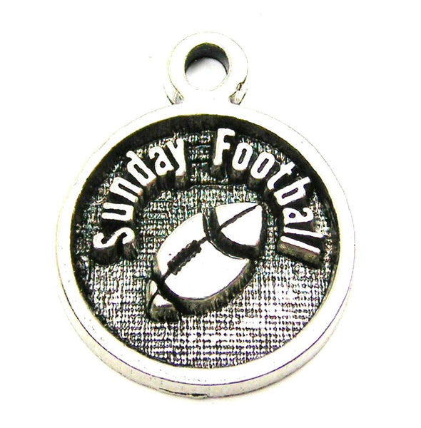 Sunday Football Genuine American Pewter Charm