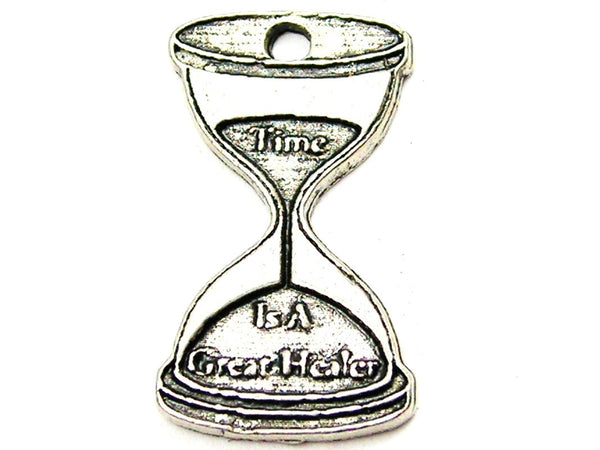 Time Is A Great Healer Genuine American Pewter Charm