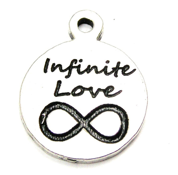 Infinite Love Circle Genuine American Pewter Charm