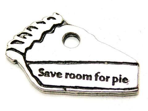 Save Room For Pie Genuine American Pewter Charm