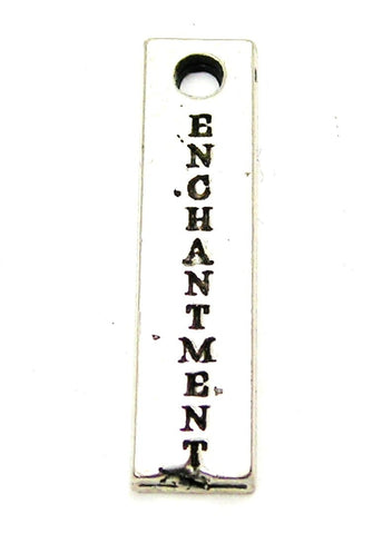 Enchantment Long Tab Genuine American Pewter Charm