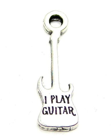 I Play Guitar Genuine American Pewter Charm