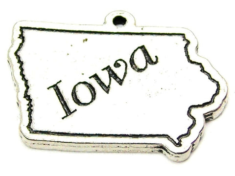 Iowa Genuine American Pewter Charm