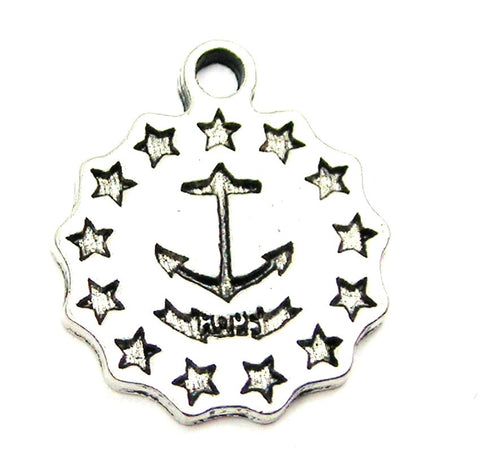 Rhode Island Hope Symbol Genuine American Pewter Charm