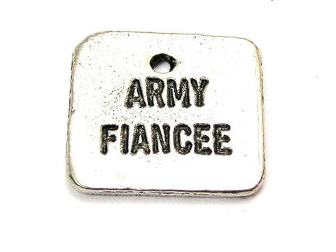 Army Fiancé Genuine American Pewter Charm