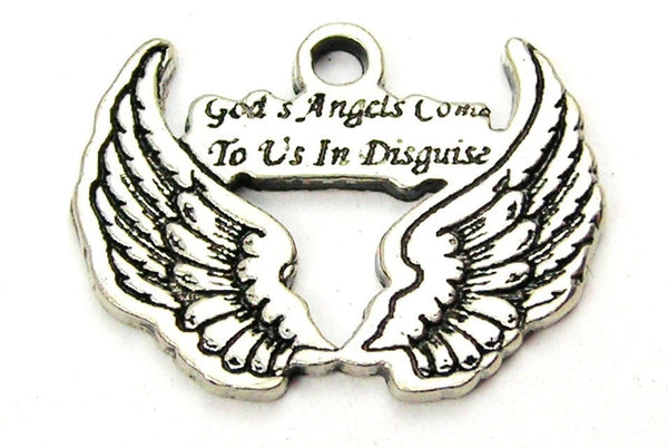 Gods Angels Come To Us In Disguise Genuine American Pewter Charm