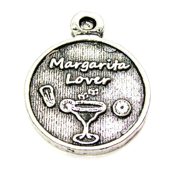 Margarita Lover Genuine American Pewter Charm