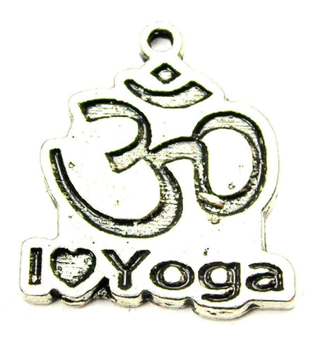 I Love Yoga Genuine American Pewter Charm