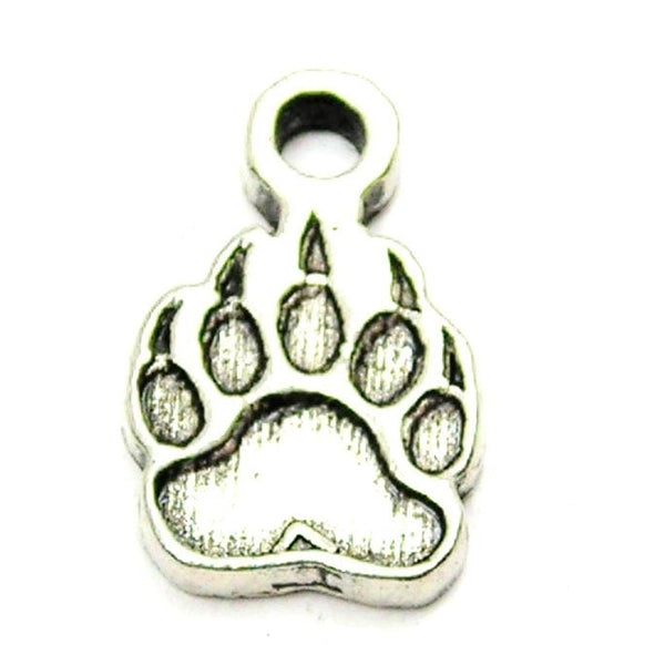 Paw With Claws Mini Genuine American Pewter Charm