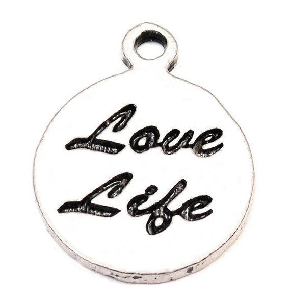 Love Life Genuine American Pewter Charm