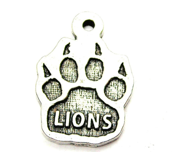 Lions Paw Print Genuine American Pewter Charm