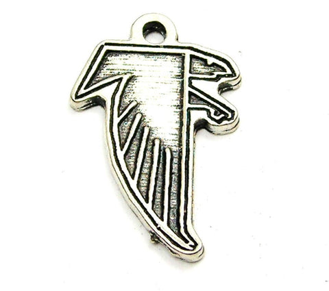 Falcons Mascot Genuine American Pewter Charm