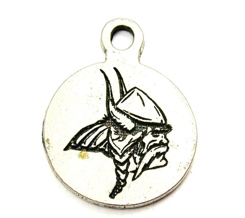 Vikings Mascot Genuine American Pewter Charm