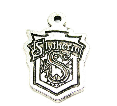 Slytherin House Crest Genuine American Pewter Charm