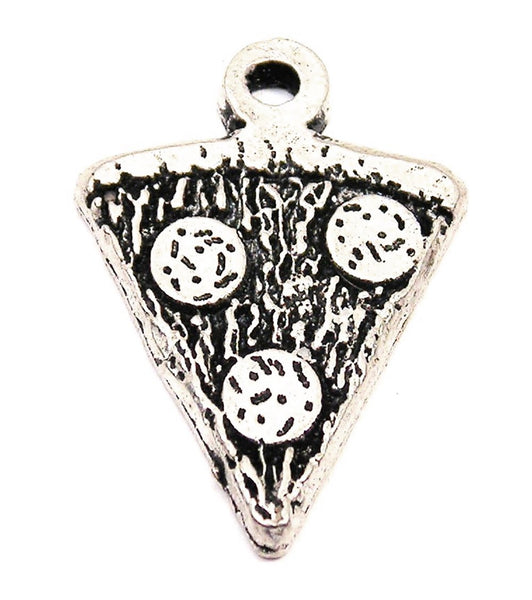 Pepperoni Pizza Genuine American Pewter Charm