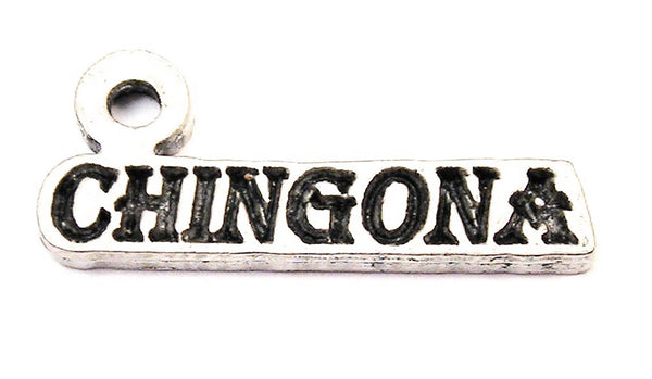 Chingona Genuine American Pewter Charm