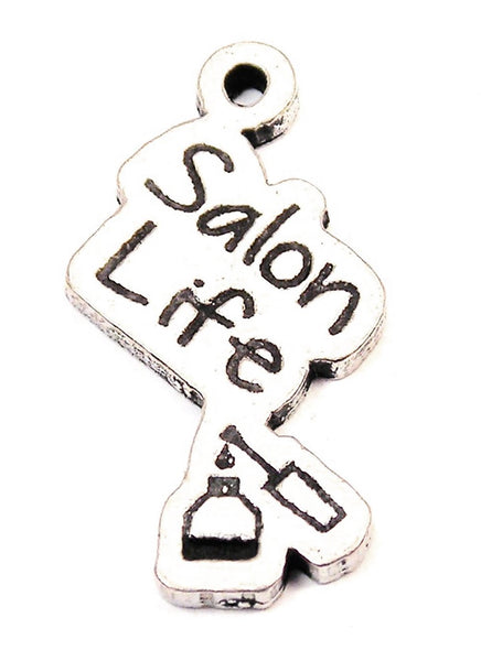 Salon Life Genuine American Pewter Charm