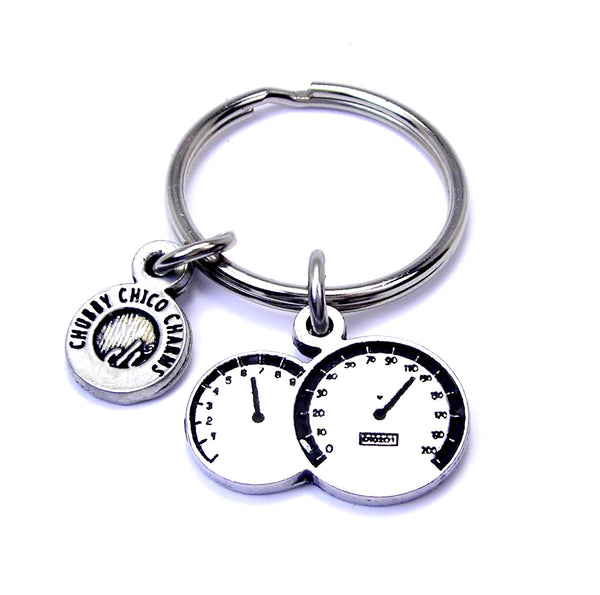 Speedometer car Racing  Key Chain