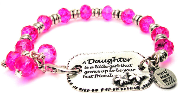 daughter bracelet, daughter bangles, daughter jewelry, family jewelry, expression jewelry